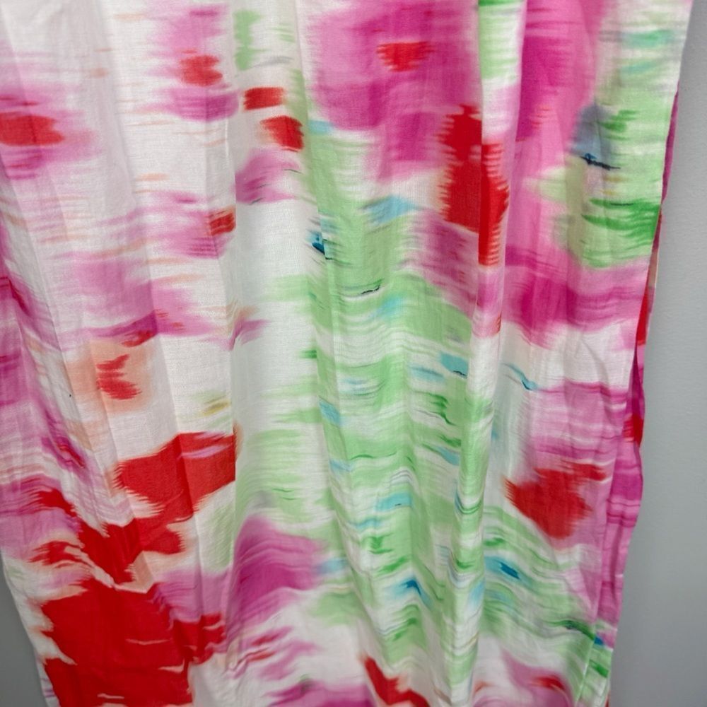 MM COUTURE | Watercolor Full Length Maxi Dress Back Cutout Women’s Size Medium - Picture 5 of 9